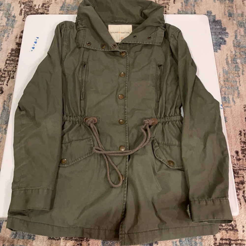 Army green coat